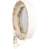 Clayre & Eef 62S304 Specchio da parete con lampada Shabby Chic Beige 38x14x47 cm E14