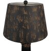Clayre & Eef 6LMC0089 Lampada da tavolo Legno Ferro Ø35x64 cm Marrone Nero E27 60W
