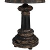 Clayre & Eef 6LMC0089 Lampada da tavolo Legno Ferro Ø35x64 cm Marrone Nero E27 60W