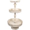 Clayre & Eef 6Y5654 Etagere in ferro Beige Ø 42x75 cm Vintage 3 livelli