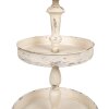 Clayre & Eef 6Y5654 Etagere in ferro Beige Ø 42x75 cm Vintage 3 livelli