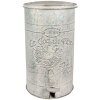 Clayre & Eef 6Y5681 Cestino per pedali in metallo grigio effetto vintage 26x30x45 cm