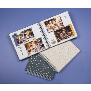 Hama Album a spirale Lovely Blue 28x24 cm 50 pagine bianche