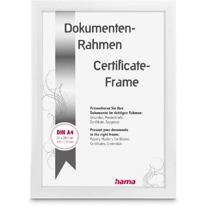 Hama Cornice in plastica Chiaro Bianco 21 x 29,7 cm DIN A4
