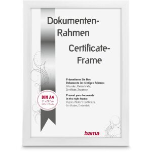 Hama Cornice in plastica Chiaro Bianco 21 x 29,7 cm DIN A4