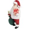 Clayre & Eef 65599 Decorazione natalizia Babbo Natale Bianco Rosso 18x13x27 cm