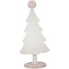 Clayre & Eef 6PR4219 Albero di Natale decorativo in poliresina rosa 12x9x25 cm