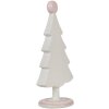 Clayre & Eef 6PR4219 Albero di Natale decorativo in poliresina rosa 12x9x25 cm