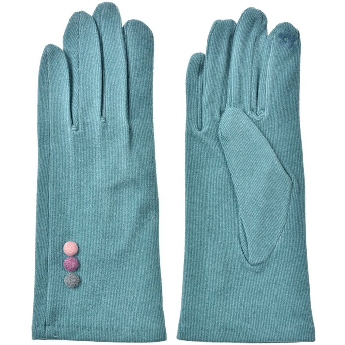 Juleeze JZGL0099 Guanti verde inverno 9x23x1 cm poliestere