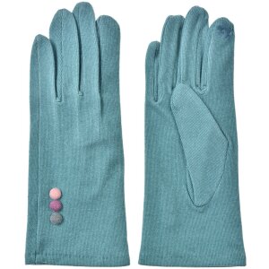 Juleeze JZGL0099 Guanti verde inverno 9x23x1 cm poliestere