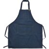 Clayre & Eef KT041.041 Grembiule blu 77x68 cm Cinturino da collo regolabile Poliestere