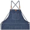 Clayre & Eef KT041.043 Grembiule blu 82x70 cm 100% poliestere
