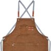 Clayre & Eef KT041.045 Grembiule marrone 63x75 cm 100% poliestere