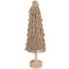 Clayre & Eef 65869 Decorazione per albero di Natale in legno marrone Ø 14x42 cm