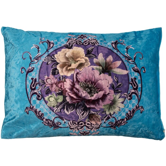 Clayre & Eef KG039.002 Cuscino decorativo Blu Rosa 70x50x6 cm Sintetico