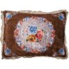 Clayre & Eef KG039.003 Cuscino decorativo imbottito marrone rosa 70x50x6 cm