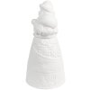 Clayre & Eef 6CE1748 Babbo Natale in porcellana LED Ø9x19cm 3xAAA
