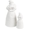 Clayre & Eef 6CE1748 Babbo Natale in porcellana LED Ø9x19cm 3xAAA