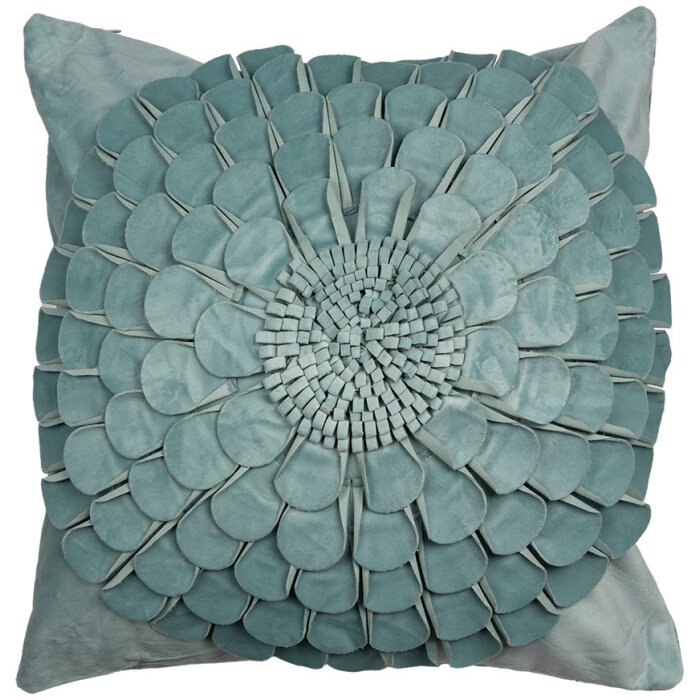 Clayre & Eef KT021.361 Copricuscino verde 45x45 cm quadrato in poliestere