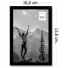 Haes Deco portafoto in plastica EF1B Easy Frame Nero 10x15 cm