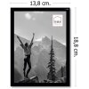 Haes Deco EF2B Easy Frame Portafoto in plastica nero 13x18 cm
