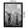 Haes Deco Portafoto in plastica EF3B Easy Frame Nero 15x20 cm