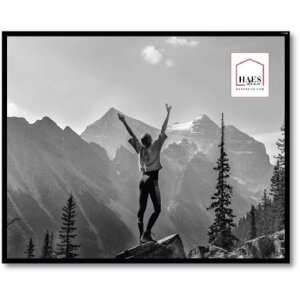 Haes Deco portafoto in plastica EF7B Easy Frame Nero 40x50 cm montaggio a parete