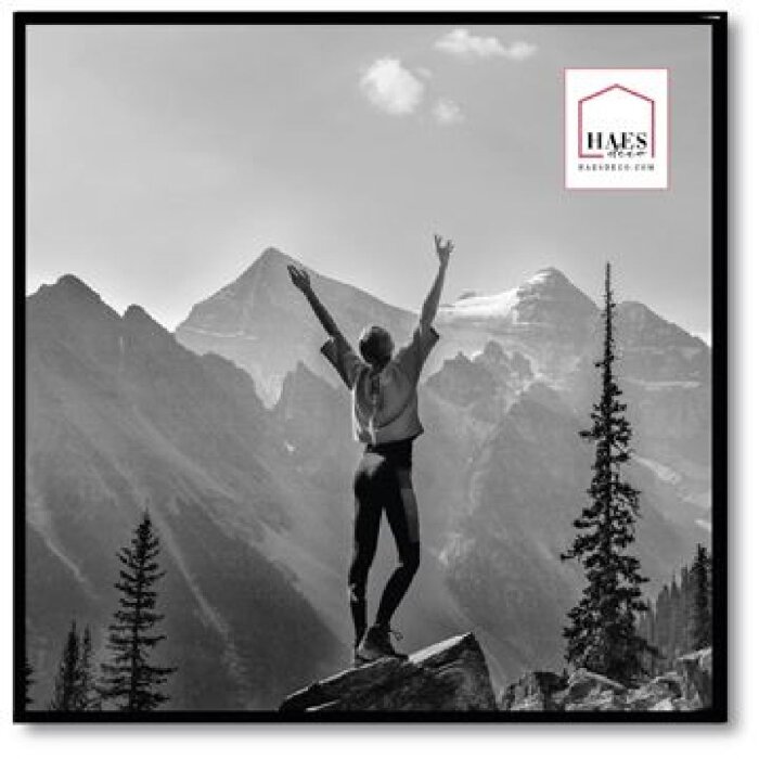 Haes Deco EF18B Easy Frame Portafoto in plastica nero 50x50 cm