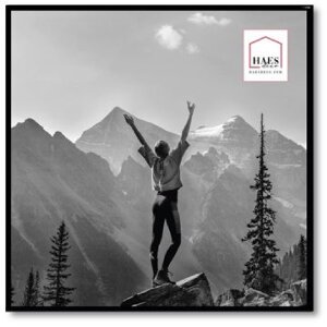 Haes Deco EF18B Easy Frame Portafoto in plastica nero...
