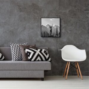 Haes Deco EF18B Easy Frame Portafoto in plastica nero 50x50 cm