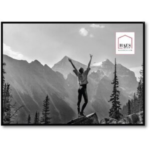 Haes Deco portafoto in plastica EF8B Easy Frame Nero 50x70 cm
