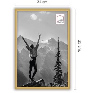 Haes Deco EF4G Easy Frame Portafoto in plastica oro 20x30 cm