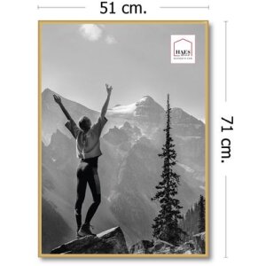 Haes Deco portafoto in plastica EF8G Easy Frame Gold 50x70 cm per montaggio a parete