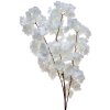 Clayre & Eef 5PL0108W Ramo decorativo con fiori in plastica bianca Ø 8x95 cm