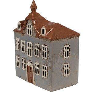 Clayre & Eef 6CE1883 Portacandele House in ceramica...