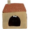 Clayre & Eef 6CE1896 Portacandele Casa in ceramica verde arancio 17x10x19 cm