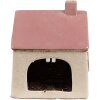 Clayre & Eef 6CE1900 Portacandele House Beige Pink 13x10x16 cm Ceramica