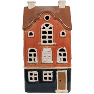 Clayre & Eef 6CE1914 Portacandele Casa in ceramica...