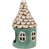 Clayre & Eef 6CE1873 Portacandele in ceramica verde Ø 11x20 cm Stile country