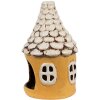 Clayre & Eef 6CE1874 Portacandele Casa in ceramica giallo beige Ø11x17 cm