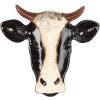 Clayre & Eef 6CE1141L Ciotola Mucca in ceramica bianca e nera 31x29x3 cm