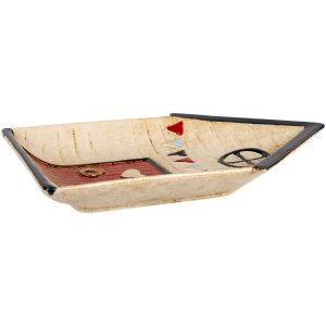 Clayre & Eef 6CE1866 Piatto in ceramica Beige Blue...