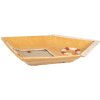 Clayre & Eef 6CE1867 Piatto Giallo Beige 25x17x3 cm Ceramica Stile Country