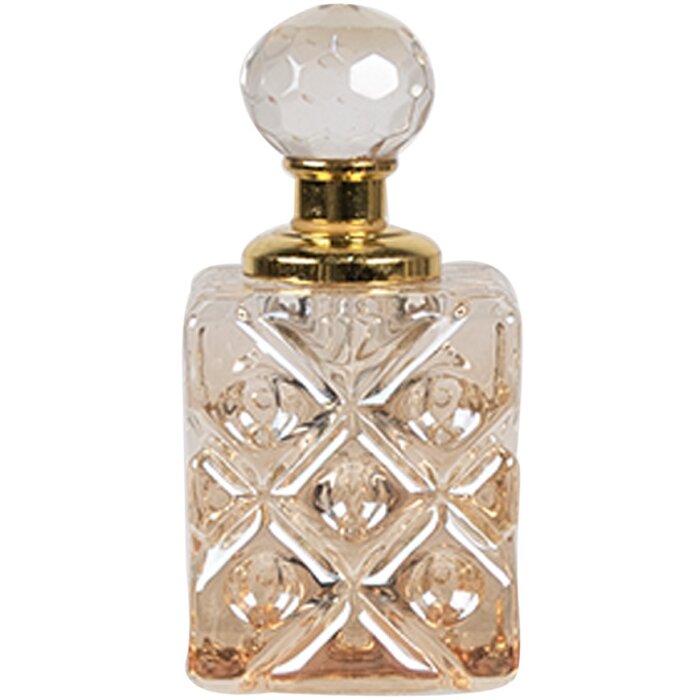 Clayre & Eef 6GL5018 Bottiglia di profumo in vetro 3x3x7 cm