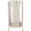Clayre & Eef 6Y5664 Portaombrelli in ferro bianco antico 24x24x49 cm