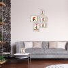 Cornice Haes Deco Parigi Bianco Marrone effetto legno Misure da 10x15 a 50x70 cm