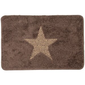 Clayre & Eef BM0009CH Tappeto da bagno marrone con...