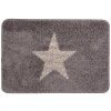 Clayre & Eef BM0009G Tappeto da bagno Grigio Star 58x38x2 cm