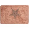 Clayre & Eef BM0009P Tappeto da bagno con motivo a stella 58x38 cm Rosa
