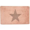 Clayre & Eef BM0010P Tappeto da bagno Star Pink 78x48 cm